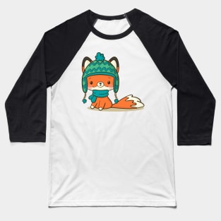 Cute winter fox Baseball T-Shirt